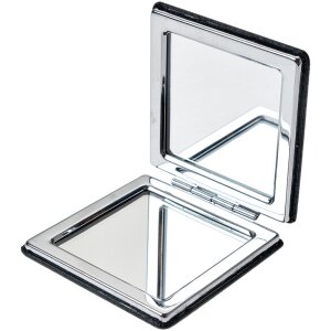 Juleeze JZSP0007Z Espejo de mano negro 6x6 cm