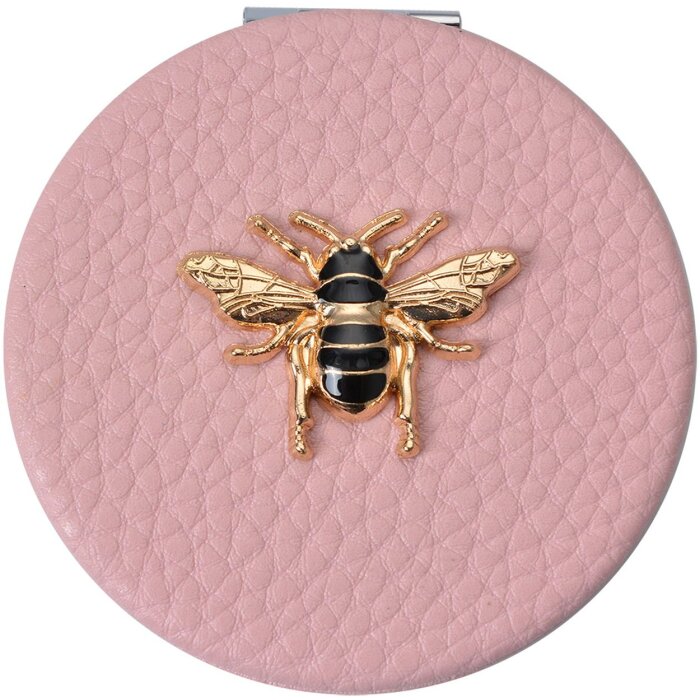 Juleeze JZSP0008P Espejo de mano rosa Ø 6 cm