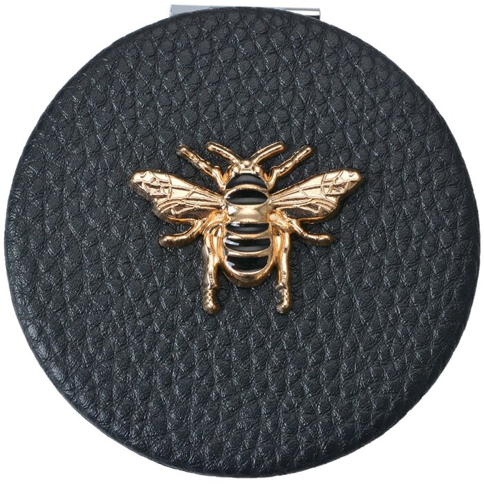 Juleeze JZSP0008Z Espejo de mano negro Ø 6 cm