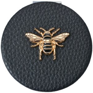 Juleeze JZSP0008Z Espejo de mano negro Ø 6 cm