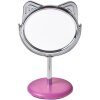 Juleeze JZSP0011 Espejo de mesa motivo gato rosa Ø 9x14 cm