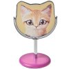 Juleeze JZSP0011 Espejo de mesa motivo gato rosa Ø 9x14 cm