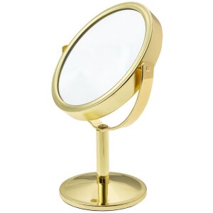 Juleeze JZSP0013 Espejo de mesa dorado Ø 11x17 cm