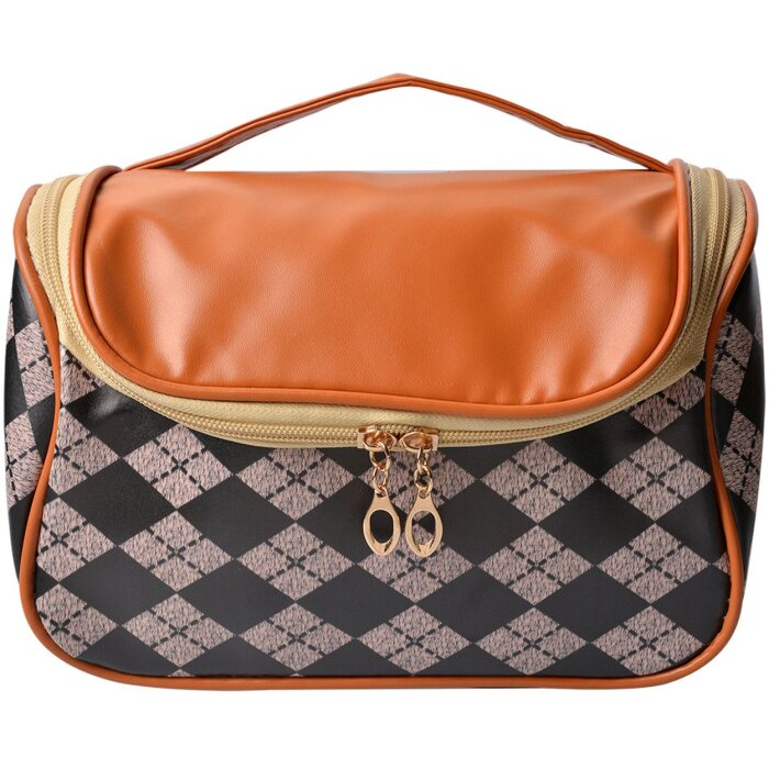 Juleeze JZTB0055 Neceser Mujer Negro, Beige 22x13x14 cm