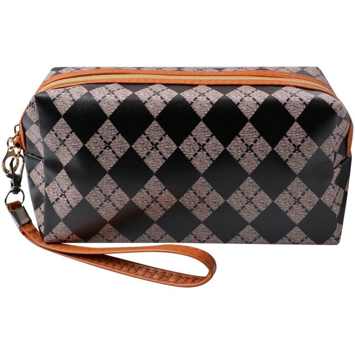 Juleeze JZTB0056 Neceser Mujer Negro, Beige 18x8x10 cm