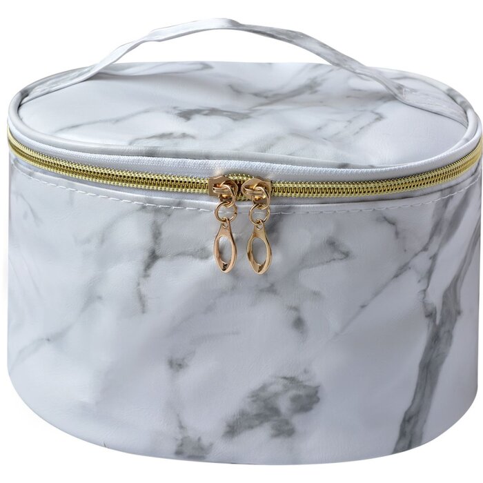 Juleeze JZTB0058 Neceser Mujer Blanco, Gris 21x12x15 cm