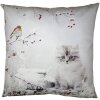 Clayre & Eef KT021.322 Funda de cojín blanco 45x45 cm