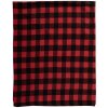 Clayre & Eef KT060.145 Plaid Rojo, Negro 130x170 cm