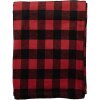 Clayre & Eef KT060.145 Plaid Rojo, Negro 130x170 cm