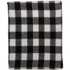 Clayre & Eef KT060.146 Plaid Negro, Blanco 130x170 cm
