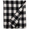 Clayre & Eef KT060.146 Plaid Negro, Blanco 130x170 cm