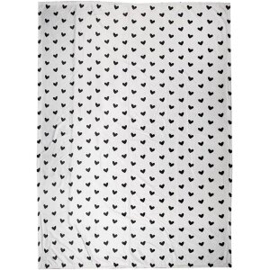 Clayre & Eef LBS60 Plaid Blanco Negro 130x170 cm