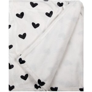 Clayre & Eef LBS60 Plaid Blanco Negro 130x170 cm