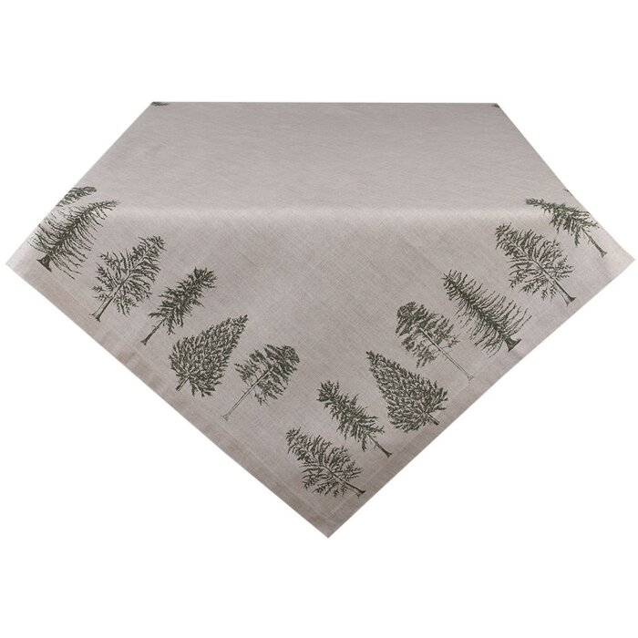 Clayre & Eef NPT01 Mantel Beige, Verde 100x100 cm