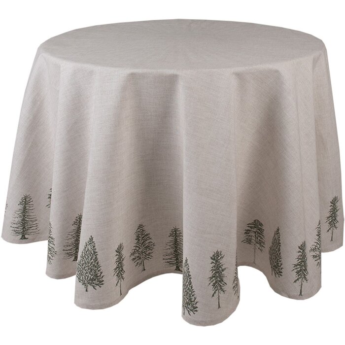 Clayre & Eef NPT07 Mantel Beige, Verde Ø 170 cm