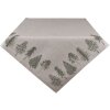 Clayre & Eef NPT15 Mantel Cuadrado Navidad Beige Verde 150x150 cm