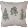 Clayre & Eef NPT21 Funda de Cojín Beige Verde 40x40 cm