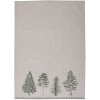 Clayre & Eef NPT42 Tea Towel Beige Verde 50x70 cm Country Cotton