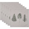 Clayre & Eef NPT43 Servilletas Algodón Set de 6 Beige 40x40 cm
