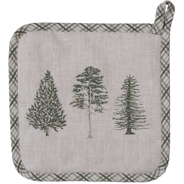 Clayre & Eef NPT45 Potholder Beige 20x20 cm