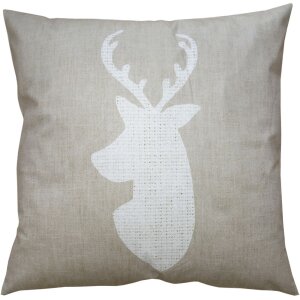 Clayre & Eef NWV20 Funda de Cojín Beige 45x45 cm