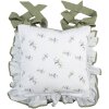 Clayre & Eef OLF25 Funda de Cojín Cojín de Asiento Beige Verde 40x40 cm