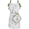 Clayre & Eef OLF44K Manopla Horno Niño Beige Verde 12x21 cm
