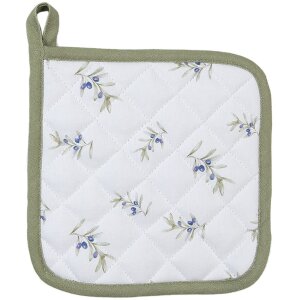 Clayre & Eef OLF45 Manta Beige Verde 20x20 cm