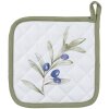 Clayre & Eef OLF45 Manta Beige Verde 20x20 cm