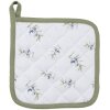 Clayre & Eef OLF45 Manta Beige Verde 20x20 cm