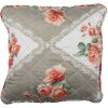 Clayre & Eef Q196.020 Funda de Cojín Gris Beige 40x40 cm