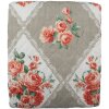 Clayre & Eef Q196.059 Colcha Gris Rosa 140x220 cm