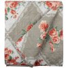 Clayre & Eef Q196.059 Colcha Gris Rosa 140x220 cm
