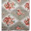 Clayre & Eef Q196.061 Colcha Gris Rosa 240x260 cm