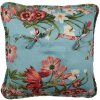 Clayre & Eef Q197.020 Funda de Cojín Azul Rosa 40x40 cm Algodón Poliéster