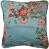 Clayre & Eef Q197.030 Funda de cojín motivo floral azul 50x50 cm