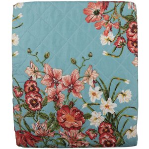 Clayre & Eef Q197.059 Colcha Azul Rosa 140x220 cm