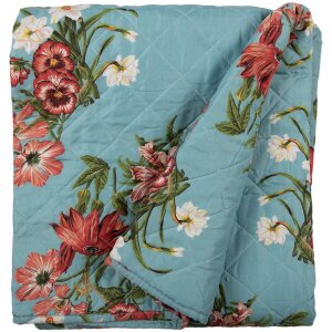 Clayre & Eef Q197.059 Colcha Azul Rosa 140x220 cm