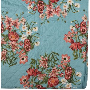 Clayre & Eef Q197.059 Colcha Azul Rosa 140x220 cm