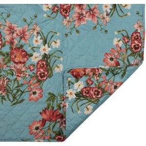 Clayre & Eef Q197.059 Colcha Azul Rosa 140x220 cm