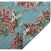 Clayre & Eef Q197.061 Colcha Azul Rosa 240x260 cm Estilo rústico
