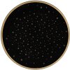 Clayre & Eef STS85-1 Platillo Decoración Oro Negro Ø 33x1 cm