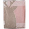 Clayre & Eef SWC60-1 Plaid Rosa Blanco 130x170 cm
