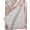 Clayre & Eef SWC60-1 Plaid Rosa Blanco 130x170 cm