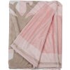 Clayre & Eef SWC60-1 Plaid Rosa Blanco 130x170 cm