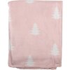 Clayre & Eef SWC60-2 Plaid Rosa Blanco 130x170 cm