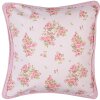 Clayre & Eef SWR21 Funda de Cojín Rosa 40x40 cm