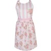 Clayre & Eef SWR41-2 Delantal de cocina rosa 70x85 cm con estampado de rosas y bolsillo
