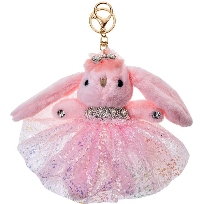 Clayre & Eef TW0586 Llavero Conejo Rosa