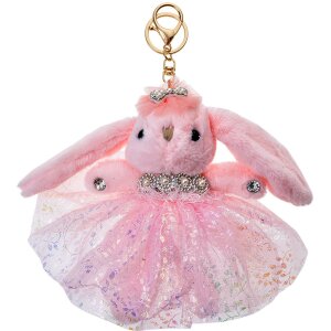 Clayre & Eef TW0586 Llavero Conejo Rosa